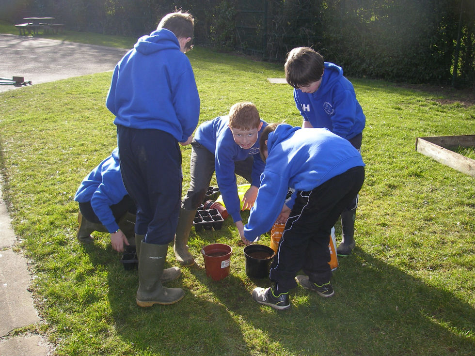 Our Eco Schools Club working hard!
