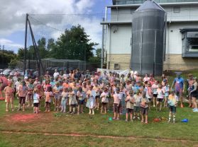More pictures & Videos of today Whole school Colour Run