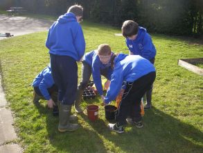 Our Eco Schools Club working hard!
