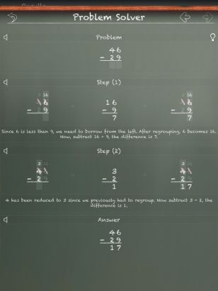 Subtraction through decomposition/regrouping