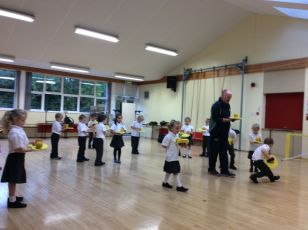 Racquet sports during Child Protection and Health Awareness week in Primary 1/2