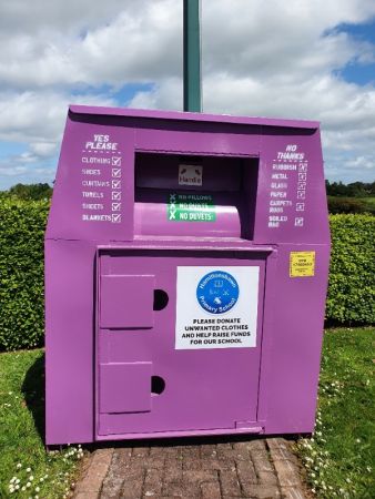 Cash For Clobber Recycling Bin & Garden Signage 😀